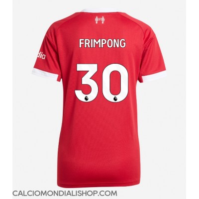Maglie da calcio Liverpool Jeremie Frimpong #30 Prima Maglia Femminile 2025-26 Manica Corta Maglie da calcio Liverpool Jeremie Frimpong #30 Prima Maglia Femminile 2025-26 Manica Corta
